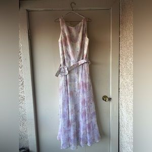 80’s Jessica McClintock Floral Dress